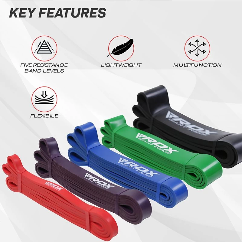 RDX Sports Store RDX P1 5-in-1 Pull Up Assist & Body Stretching Bands For Resistance Training - Image 4