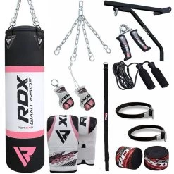 RDX Sports Store RDX X2 17-in-1 4ft Heavy Boxing Punch Bag & Mitts Set