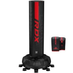 RDX Sports Store RDX F6 6ft Kara Red & Black Free-Standing Punch Bag With Mitts Set