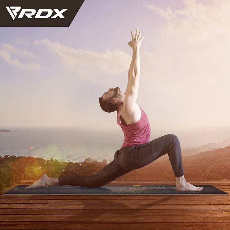 RDX Sports Store RDX D6 Iris 6mm PVC Yoga Mat Solar Brown - Image 2