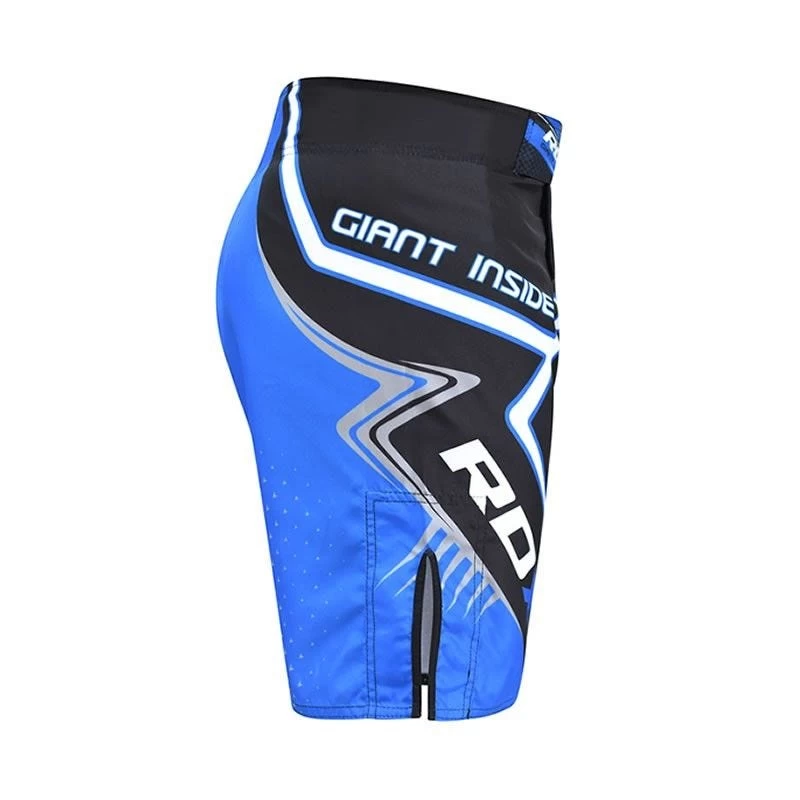 RDX Sports Store RDX R7 MMA Fight Shorts Black/Blue - Image 5