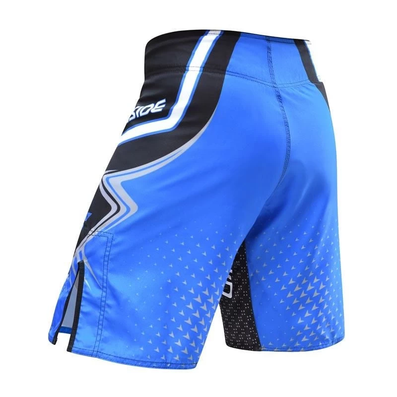 RDX Sports Store RDX R7 MMA Fight Shorts Black/Blue - Image 8