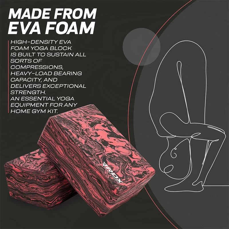 RDX Sports Store RDX RB EVA Foam High Density Non-Slips Yoga Block - Image 2