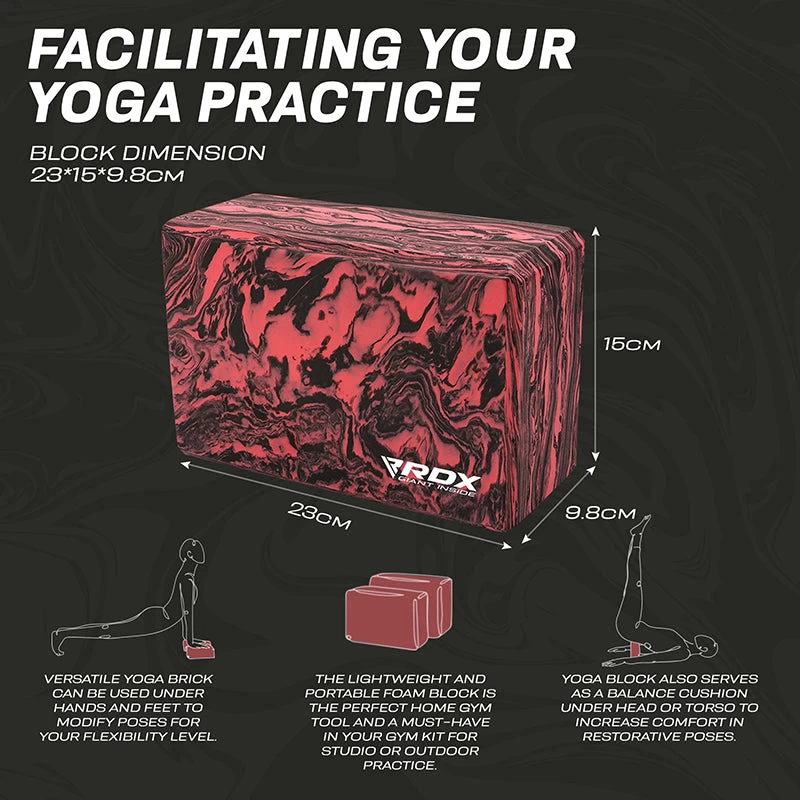 RDX Sports Store RDX RB EVA Foam High Density Non-Slips Yoga Block - Image 7