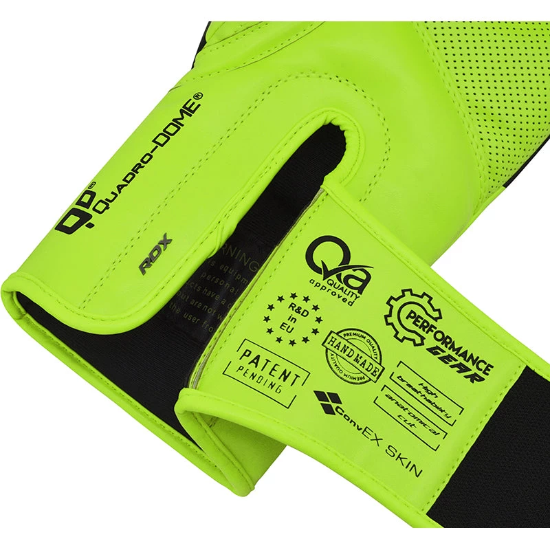RDX Sports Store RDX T15 Nero Green Boxing Gloves & Focus Pads - Image 5