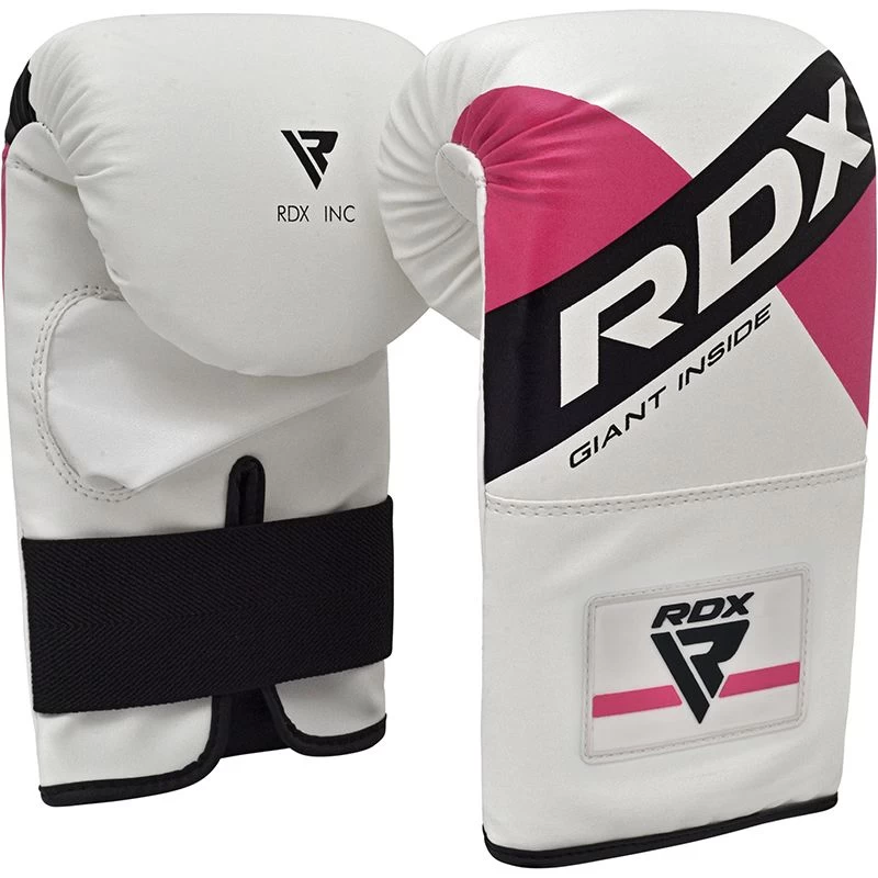 RDX Sports Store RDX F10 Boxing Bag Gloves White/Pink - Image 2