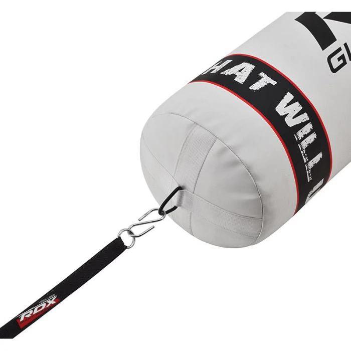 RDX Sports Store RDX F1 4ft / 5ft 4-in-1 White Punch Bag With Gloves & Wall Bracket Set - Image 4