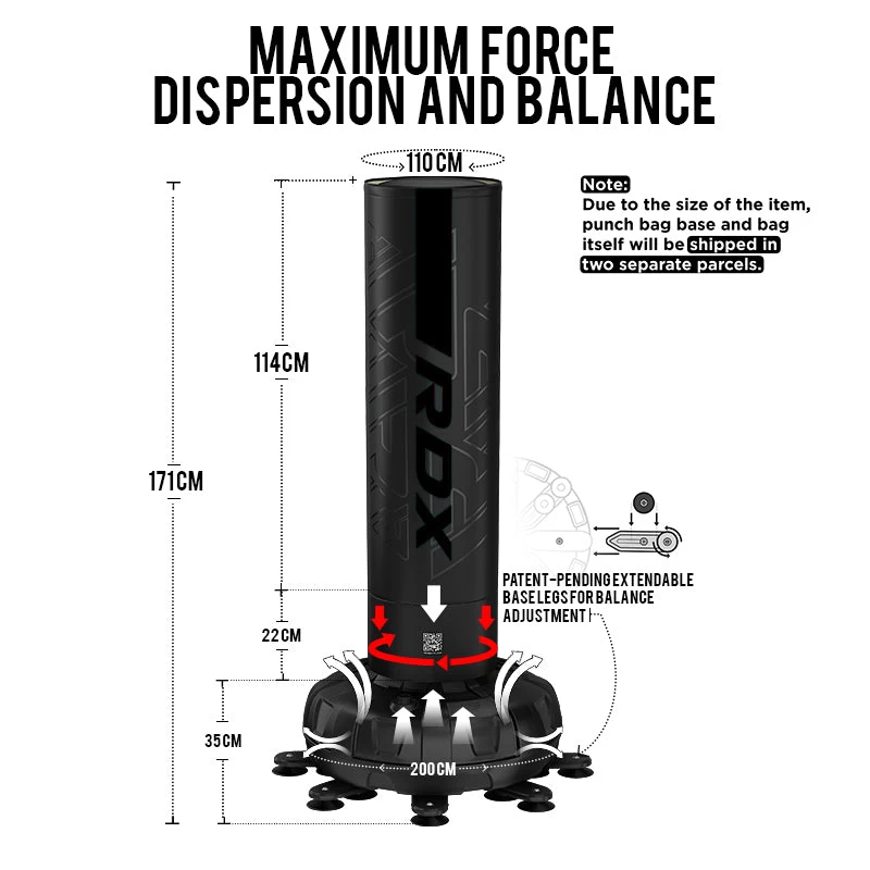 RDX Sports Store RDX F6 KARA 5-ft Free-standing Punching Bag - Image 8