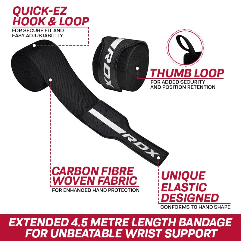 RDX Sports Store RDX F6 Kara Boxing Hand Wraps - Image 4