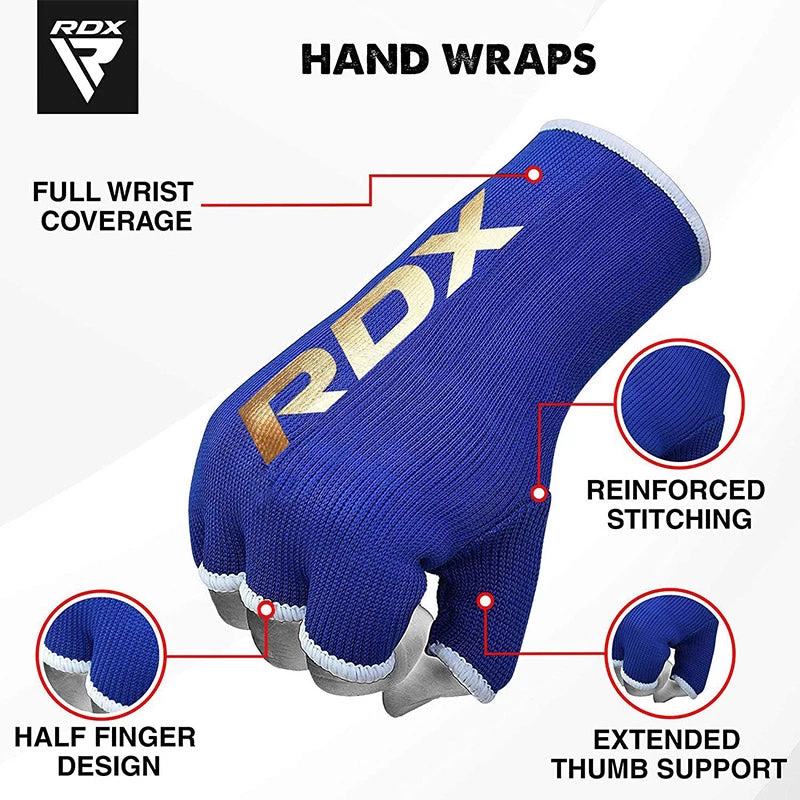 RDX Sports Store RDX HY Inner Gloves Elasticated Half Finger For Boxing, MMA Knuckle Protection OEKO-TEX® Standard 100 Certified - Image 10