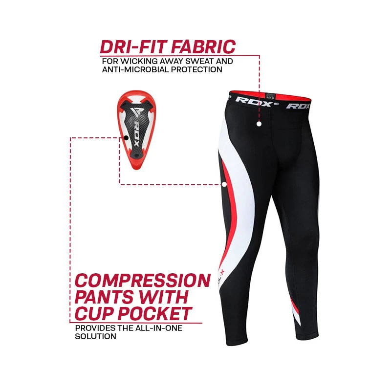 RDX Sports Store RDX MO Compression Pants With Groin Cup - Image 5