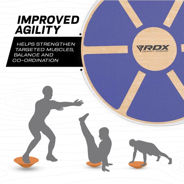 RDX Sports Store RDX W1 Wooden Wobble Round Balance Board - Image 6