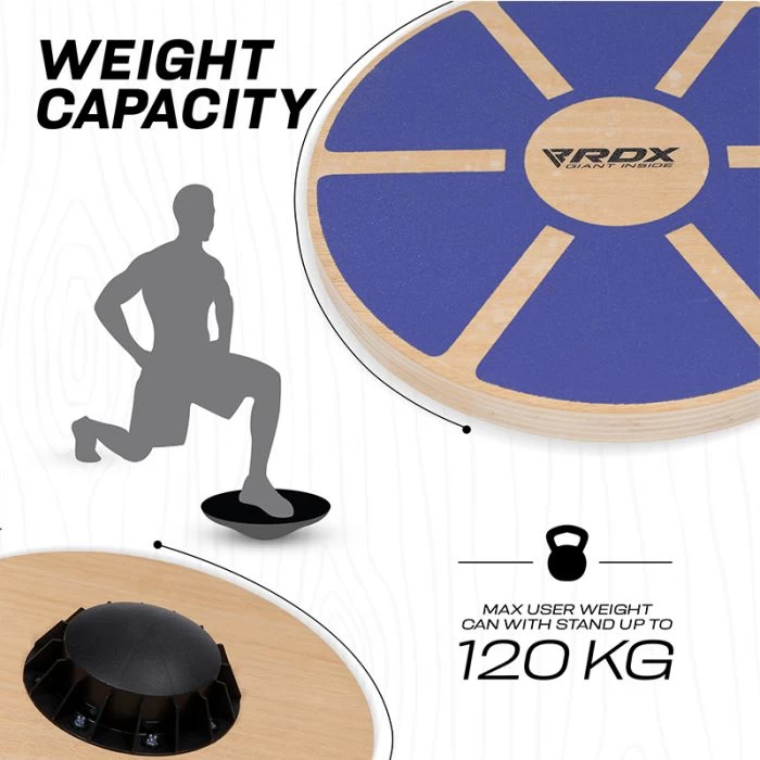 RDX Sports Store RDX W1 Wooden Wobble Round Balance Board - Image 7
