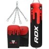 RDX Sports Store RDX F9 4ft / 5ft 3-in-1 Red / Black Punch Bag With Mitts Set