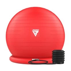 RDX Sports Store RDX B2 Inflatable Yoga Ball With Anti-Slip Base, Resistance Tubes & Air Pump