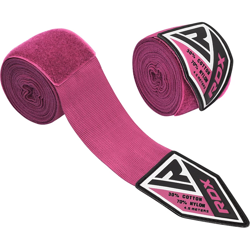 RDX Sports Store RDX RP 4.5m Pink Women Pro Hand Wraps Tape For Boxing, MMA & Muay Thai