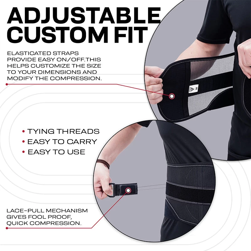RDX Sports Store RDX SB FlexDIAL Adjustable FDA Approved Lumbar Back Support Brace - Image 3