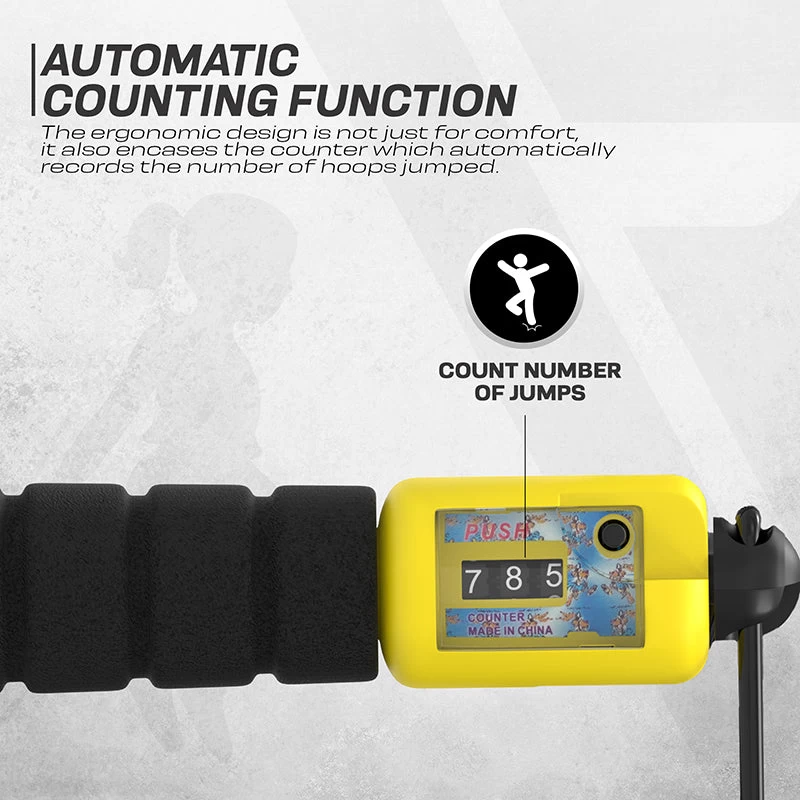 RDX Sports Store RDX FP Kids 10.3ft Adjustable Skipping Rope With Counter - Image 7