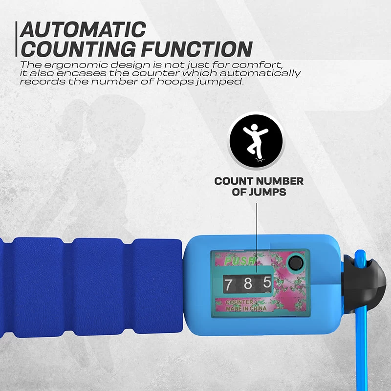 RDX Sports Store RDX FP Kids 10.3ft Adjustable Skipping Rope With Counter - Image 9