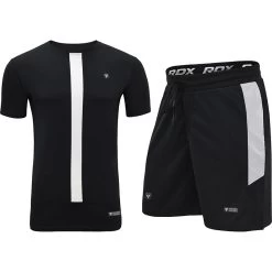 RDX Sports Store RDX T15 Nero Black T-Shirt & Shorts Set