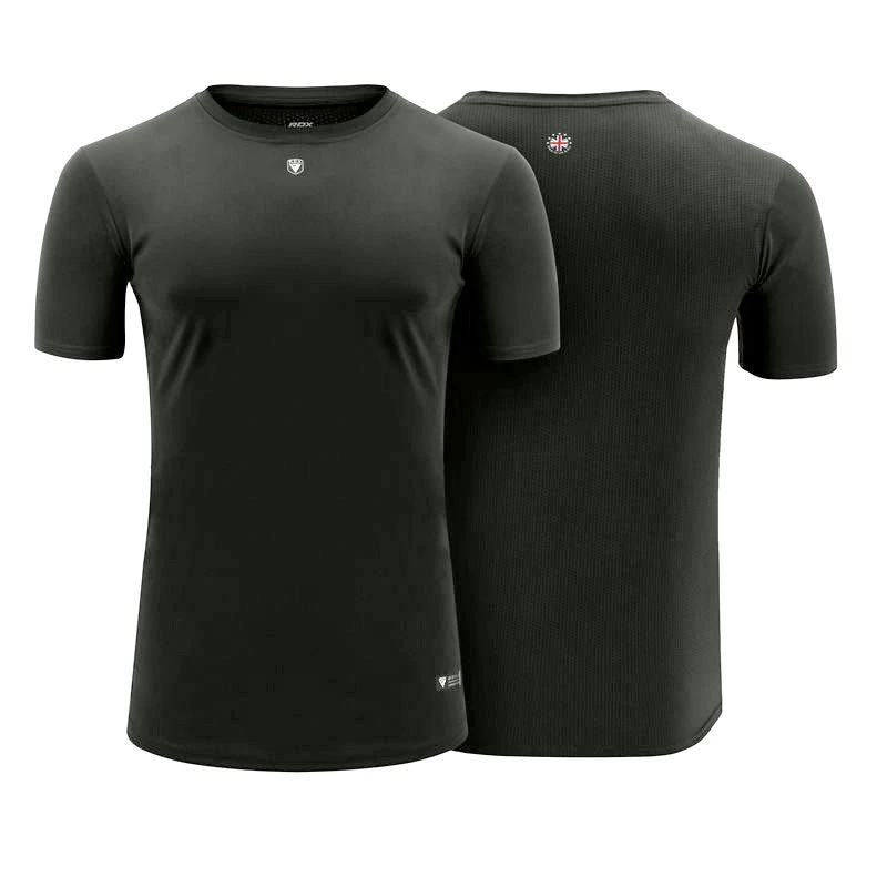 RDX Sports Store RDX T1 Short Sleeve Grey T-Shirt - Image 6