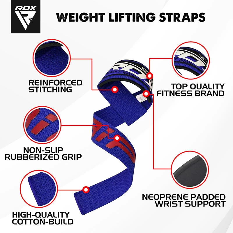 RDX Sports Store RDX W2 Workout Lifting Straps - Image 2
