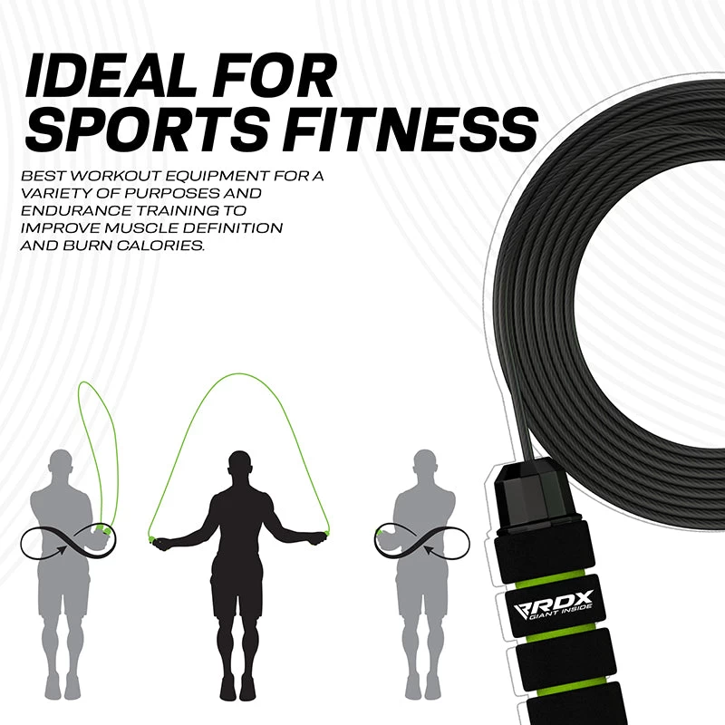 RDX Sports Store RDX W1 Jump Rope With Foam Handles - Image 12