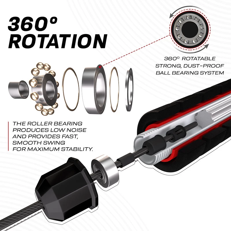 RDX Sports Store RDX W1 Jump Rope With Foam Handles - Image 4