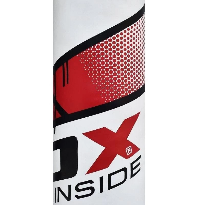 RDX Sports Store RDX F7 4ft / 5ft 3-in-1 Ego White / Red Training Punch Bag With Mitts Set - Image 5