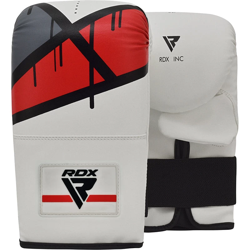 RDX Sports Store RDX F7 4ft / 5ft 3-in-1 Ego White / Red Training Punch Bag With Mitts Set - Image 7