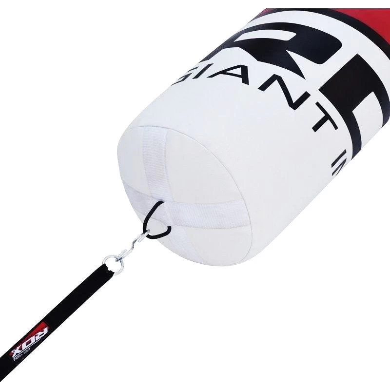 RDX Sports Store RDX F7 4ft / 5ft 3-in-1 Ego White / Red Training Punch Bag With Mitts Set - Image 6