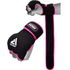 RDX Sports Store RDX X8 Pink Boxing Inner Gel Gloves With Strap