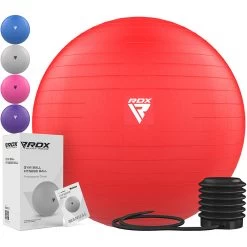 RDX Sports Store RDX B1 Inflatable Anti-Slip Yoga Ball With Portable Foot Air Pump