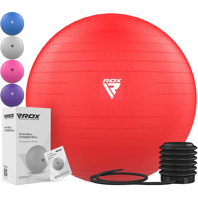 RDX Sports Store RDX B1 Inflatable Anti-Slip Yoga Ball With Portable Foot Air Pump